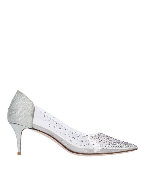 Pumps in glittery leather and PVC LE SILLA | DECO NICOLE FESTIVALARGENTO